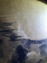 Sadji (Sha Qi, Sha Yinnian) (1914-2005), A galloping horse, ink on paper, signed lower left