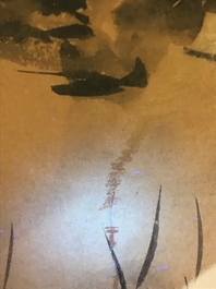 Sadji (Sha Qi, Sha Yinnian) (1914-2005), A galloping horse, ink on paper, signed lower left