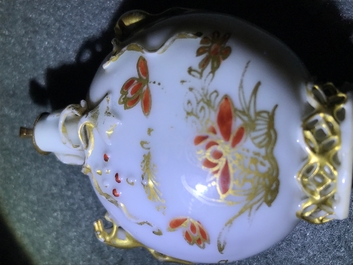 A Chinese iron red and gilt snuff bottle, Yongzheng/Qianlong
