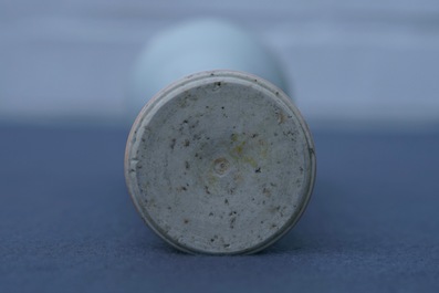 A Chinese blanc de Chine vase with underglaze design, Transitional period