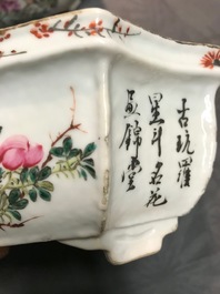 Een paar Chinese qianjiang cai jardini&egrave;res, 19/20e eeuw