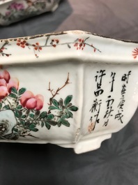 Een paar Chinese qianjiang cai jardini&egrave;res, 19/20e eeuw