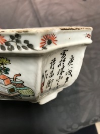 Een paar Chinese qianjiang cai jardini&egrave;res, 19/20e eeuw