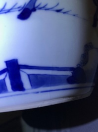 A fine Chinese blue and white ginger jar, Kangxi