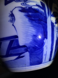A fine Chinese blue and white ginger jar, Kangxi