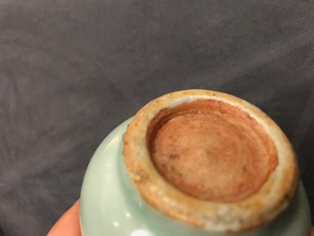 A Chinese qingbai bottle vase, Yuan or Ming