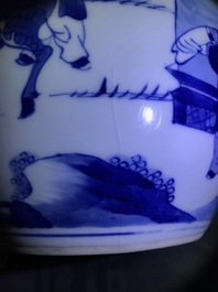A fine Chinese blue and white ginger jar, Kangxi