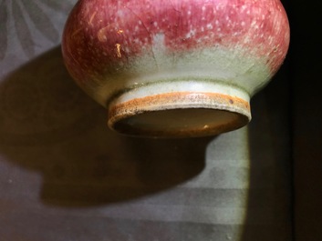 Eight various Chinese monochrome vases, 18/19th C.
