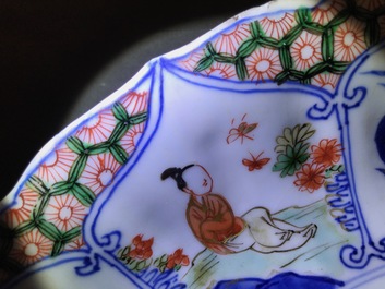 Un plat en porcelaine de Chine famille verte aux armes de Louvain, Kangxi/Yongzheng