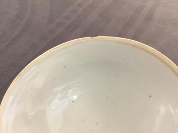 A Chinese Canton Mandarin famille rose 34-piece tea service, Daoguang