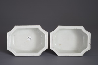 Een paar Chinese qianjiang cai jardini&egrave;res, 19/20e eeuw