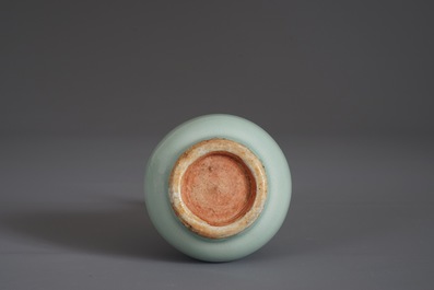 A Chinese qingbai bottle vase, Yuan or Ming