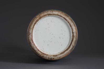 A Chinese qianjiang cai 'immortals' vase, 19/20th C.