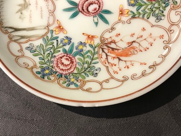 A lot of 33 Chinese famille rose cups and 27 saucers, Yongzheng/Qianlong
