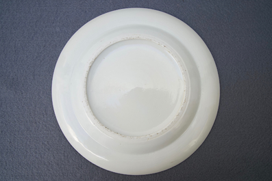 Twelve Chinese Canton Mandarin famille rose plates and soup plates, Daoguang