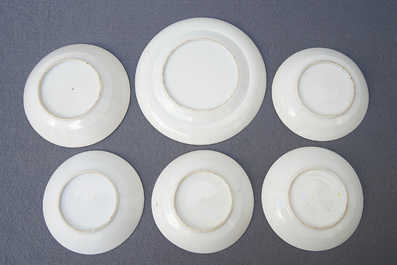 A Chinese Canton Mandarin famille rose 34-piece tea service, Daoguang