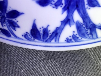 A Chinese blue and white 'long Eliza' bowl, Kangxi