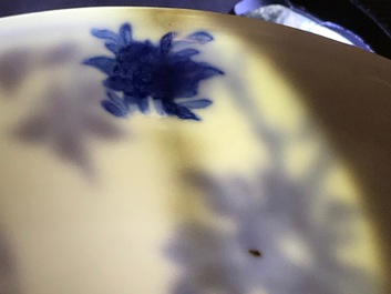 A Chinese blue and white 'long Eliza' bowl, Kangxi
