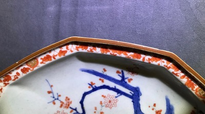 Une coupe octagonale en porcelaine Kakiemon de Japon, Edo, 17&egrave;me
