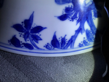 A Chinese blue and white 'long Eliza' bowl, Kangxi