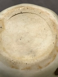 A Chinese qingbai iron spot jar, Yuan