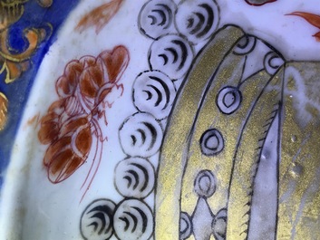 Een Chinees rose-Imari scheerbekken met het wapen van Zeeland, Kangxi/Yongzheng