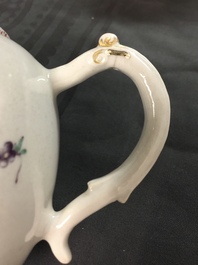 A Chinese famille rose 18-part tea service with fruit baskets and flowers, Qianlong