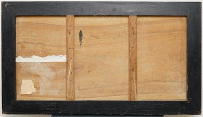 Un panneau en bois incrust&eacute; de pierre de savon, R&eacute;publique, 20&egrave;me