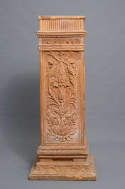 A neoclassical terracotta column, Italy, late 19th C.