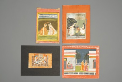 Une collection de miniatures et calligraphies islamiques et persans et un Coran, Iran et Inde, 19/20&egrave;me