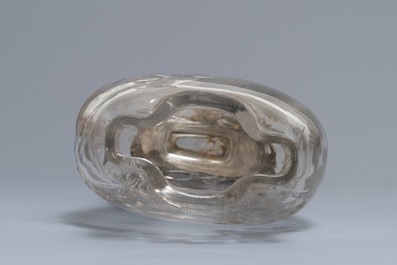 Un vase Art Nouveau en cristal sur pied en bronze dor&eacute;, Baccarat et Escalier de Cristal, Paris, vers 1920