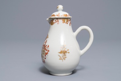 Un cr&eacute;mier en porcelaine de Chine famille rose pour le march&eacute; hollandais, blasons de De Riet et Bouillon, Qianlong