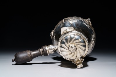 A French silver four-piece coffee and tea set, Lapar, Paris, 19th C.