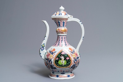 A rose-Imari Islamic market &lsquo;aftaba&rsquo; ewer, Samson, Paris, 19th C.