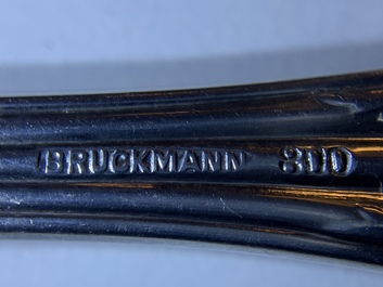 Une partie de m&eacute;nag&egrave;re en argent 800 milli&egrave;mes, Bruckmann &amp; Sohne, Heilbronn, Allemagne, 20&egrave;me