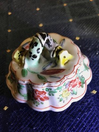 A Chinese famille verte teapot and cover, Kangxi