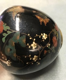 A pair of Japanese cloisonn&eacute; 'butterfly' vases, Meiji, 19th C.