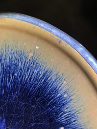 A Chinese silver-mounted Jian 'hare's fur' bowl, Song