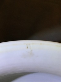A Chinese famille rose yellow-ground 'dragon' censer, Yongzheng