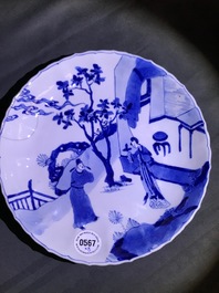 A varied collection of Chinese blue and white wares, Kangxi/Qianlong