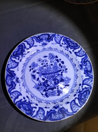 A varied collection of Chinese blue and white wares, Kangxi/Qianlong