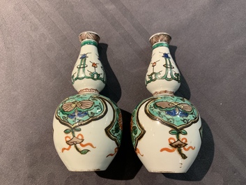 Een collectie diverse Chinese miniatuur vaasjes, Kangxi en later