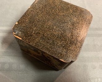 Six bo&icirc;tes couvertes en laque de Japon, Meiji/Showa, 19/20&egrave;me