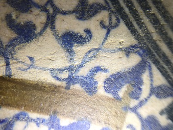 Twee majolica tegels uit het kasteel van Oiron, Frankrijk, 1545-1550