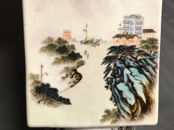 A Chinese Cultural Revolution cong vase, 20th C.