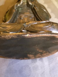 Un mod&egrave;le de Guanyin en bronze, Chine, 19&egrave;me
