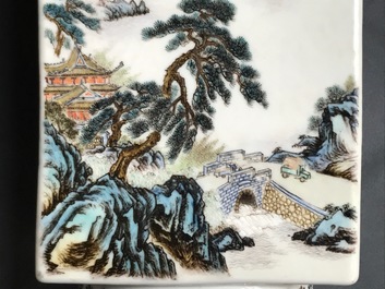A Chinese Cultural Revolution cong vase, 20th C.