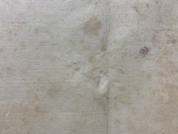 Kondo Harumasa (Japan, 19e eeuw): Drie dansende jongens, aquarel en inkt op papier, Edo, 19e eeuw