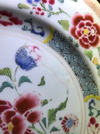 Tien diverse Chinese famille rose borden, Yongzheng en later