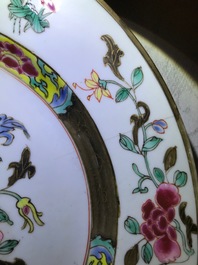 Tien diverse Chinese famille rose borden, Yongzheng en later